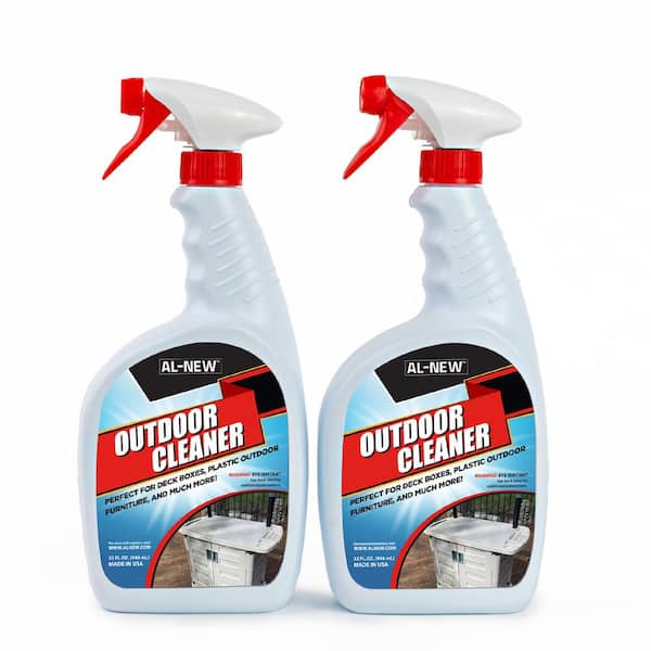 Outdoor furniture cleaner and cleaning supplies