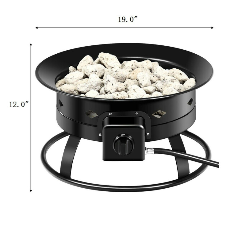 Portable propane firebowl