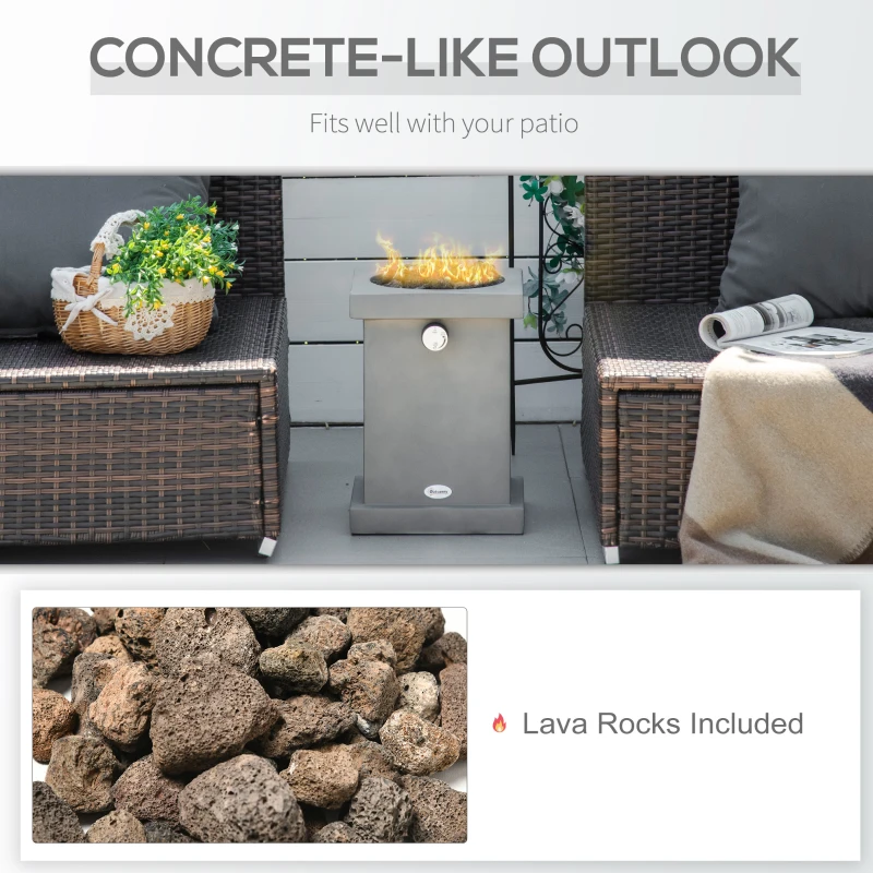 Small propane patio fire pit