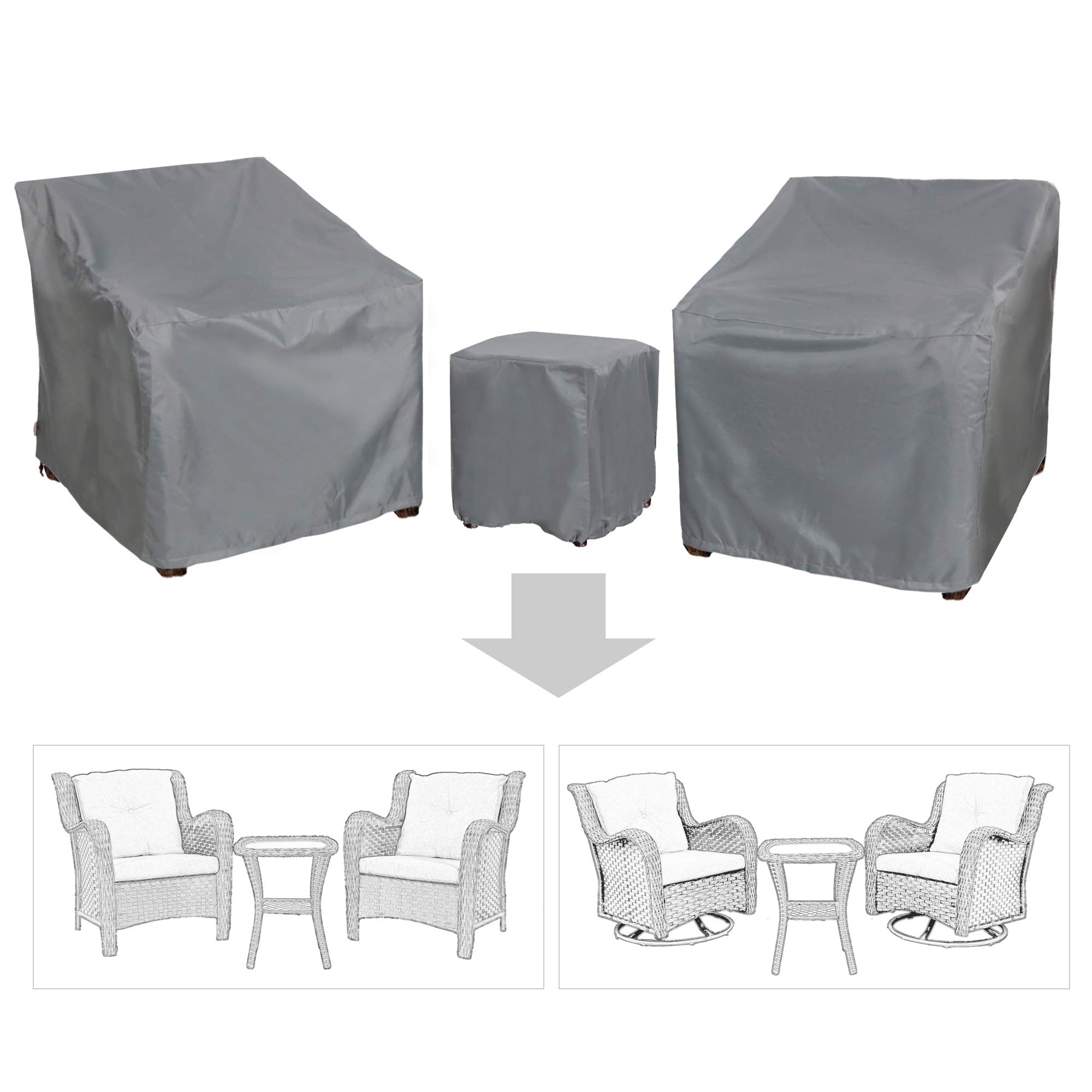 Waterproof patio furniture covers