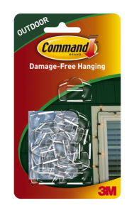 3M Command Outdoor Light Clips Value Pack