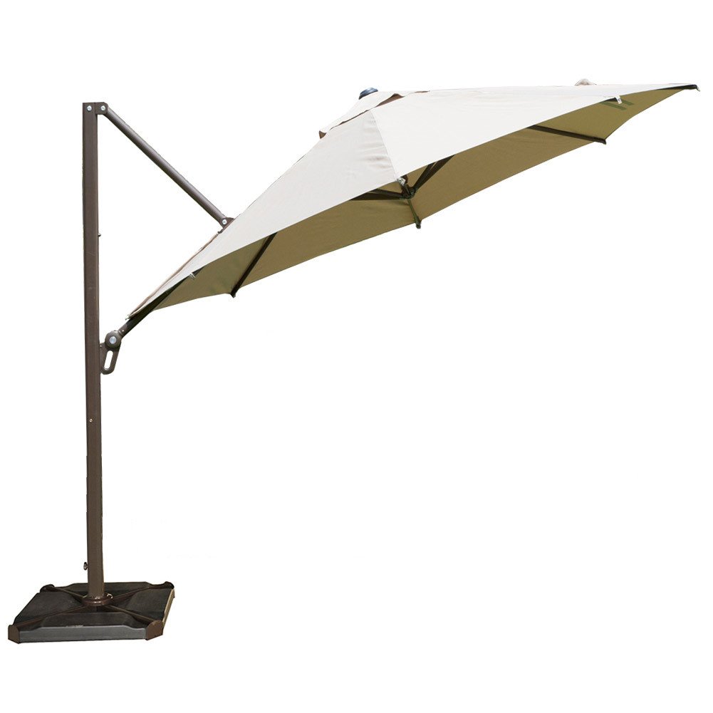 Abba Patio 11 ft Cantilever Offset Patio Umbrella with Cross Base