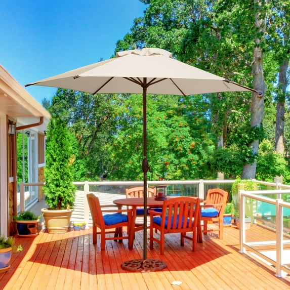 Abba Patio 9-ft Aluminum Market Umbrella with Crank