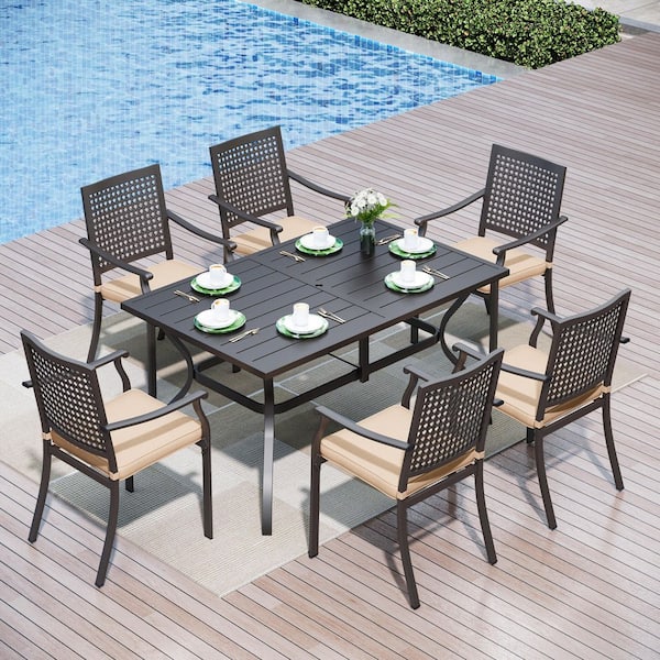 Agio International Panorama 7-Piece Patio Dining Set