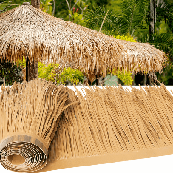 ALEKO 4 x 16 ft Synthetic Palm Thatch Roofing Roll