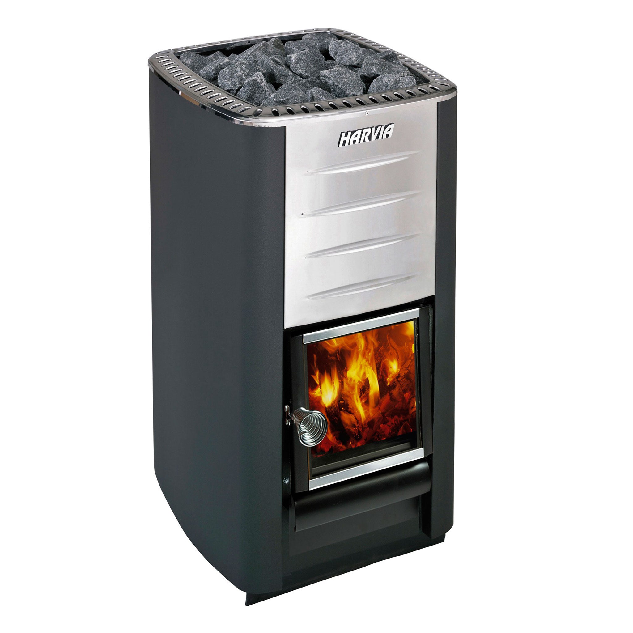 Almost Heaven Pinnacle 4-Person Barrel Sauna with Harvia M3 Wood Stove