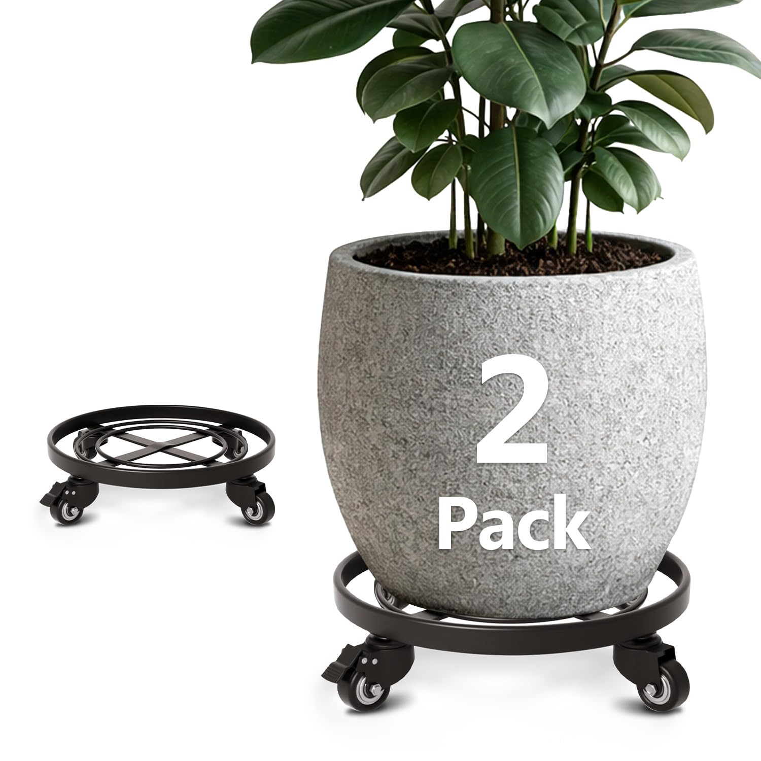 Amagabeli Garden & Home Wrought Iron Plant Stand
