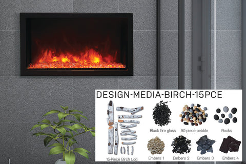 Amantii Panorama BI-50-DEEP Outdoor Rated Electric Fireplace