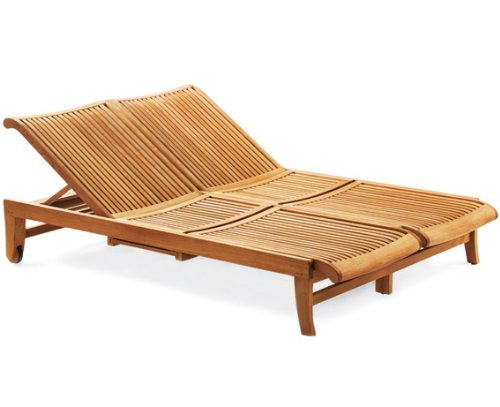Amazonia Grade A Teak Outdoor Chaise Lounge