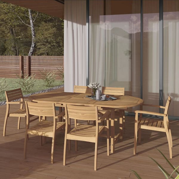 Amazonia Greenwich 5-Piece Teak Dining Set