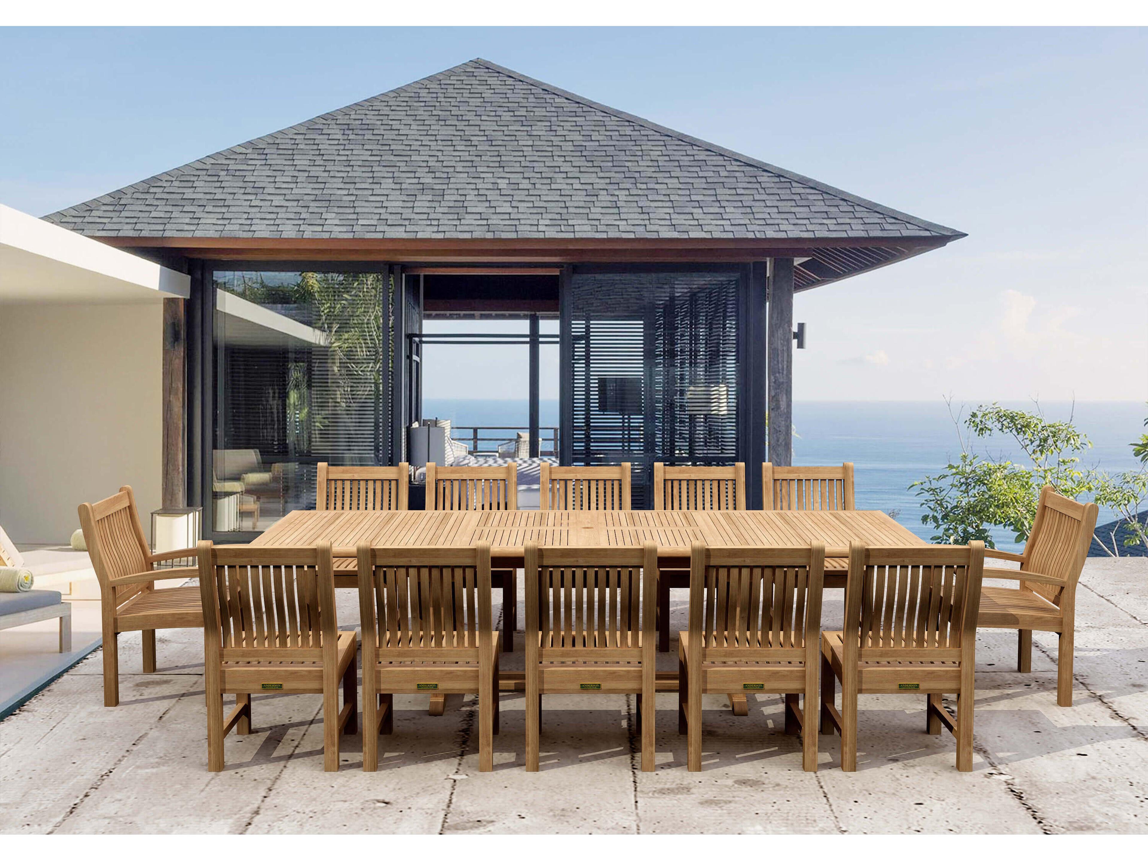Amazonia Valencia Teak 5-Piece Outdoor Dining Set