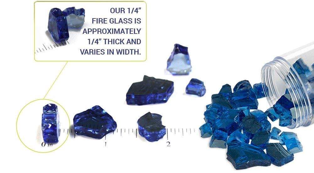 American Fireglass 10-Lb. Premium Reflective Fire Glass in Cobalt Blue