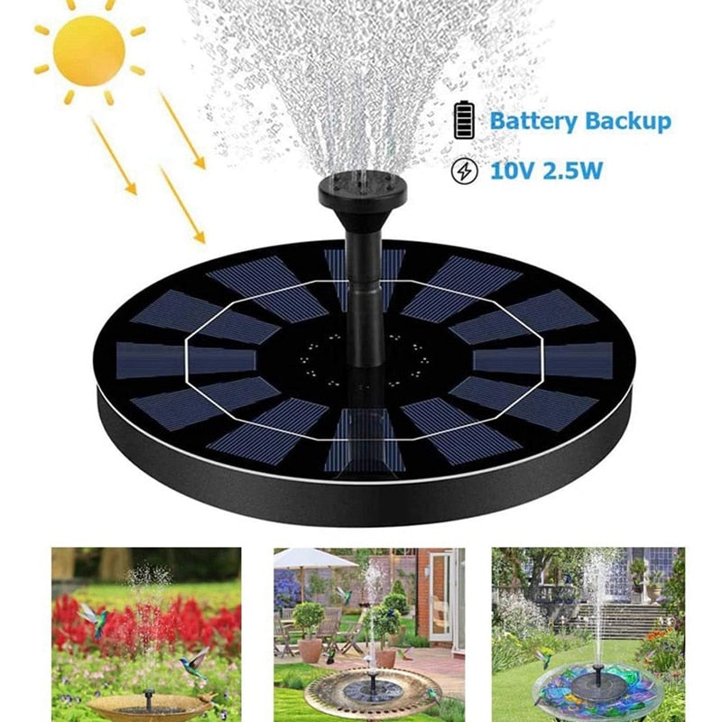 Ankway 3.5W Solar Fountain Pump with Battery Backup