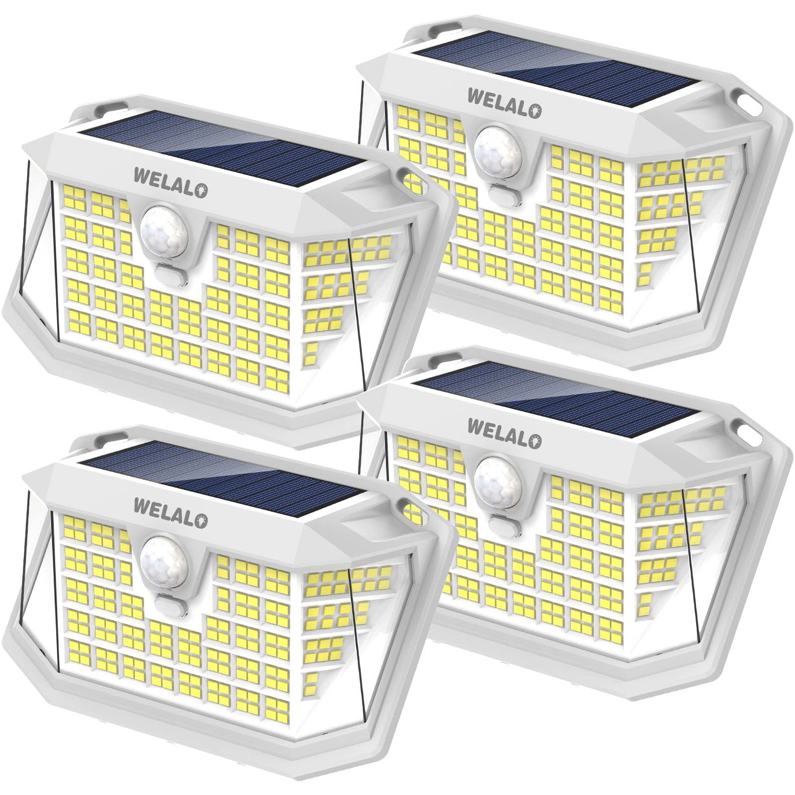 Aootek 182 LED Solar Outdoor Security Lights (2-Pack)