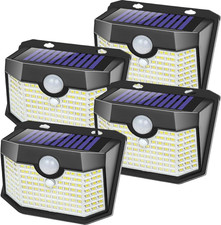 Aootek New 182 LED Solar Outdoor Motion Sensor Lights
