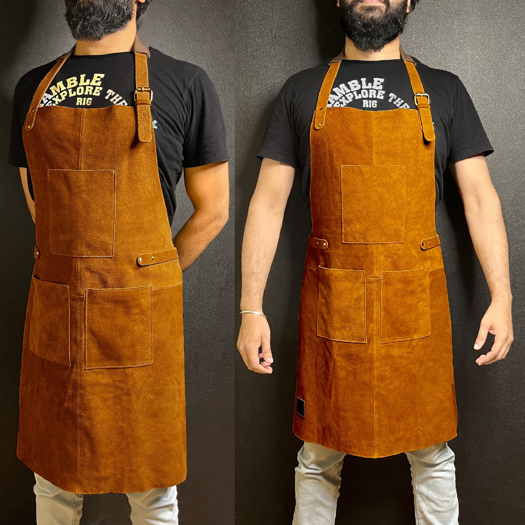 Artisan Griller Full Grain Leather BBQ Apron