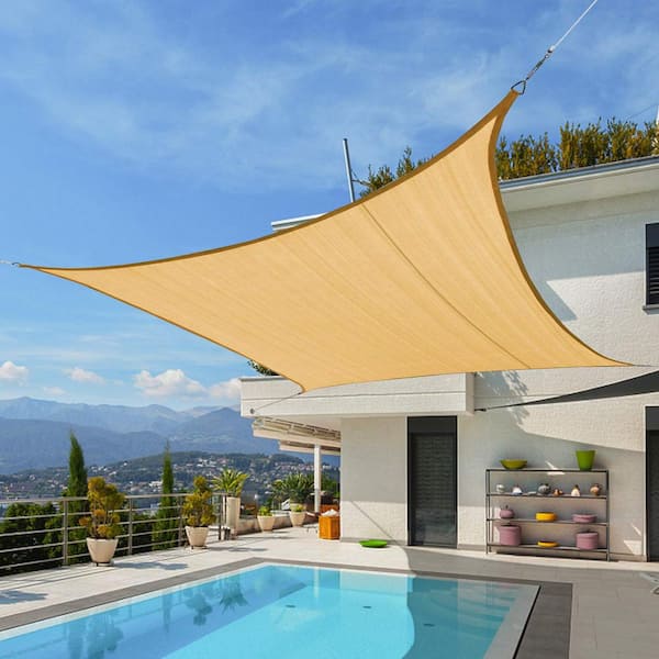 Artpuch Rectangle Sun Shade Sail 10x13 ft 95% UV Blocking