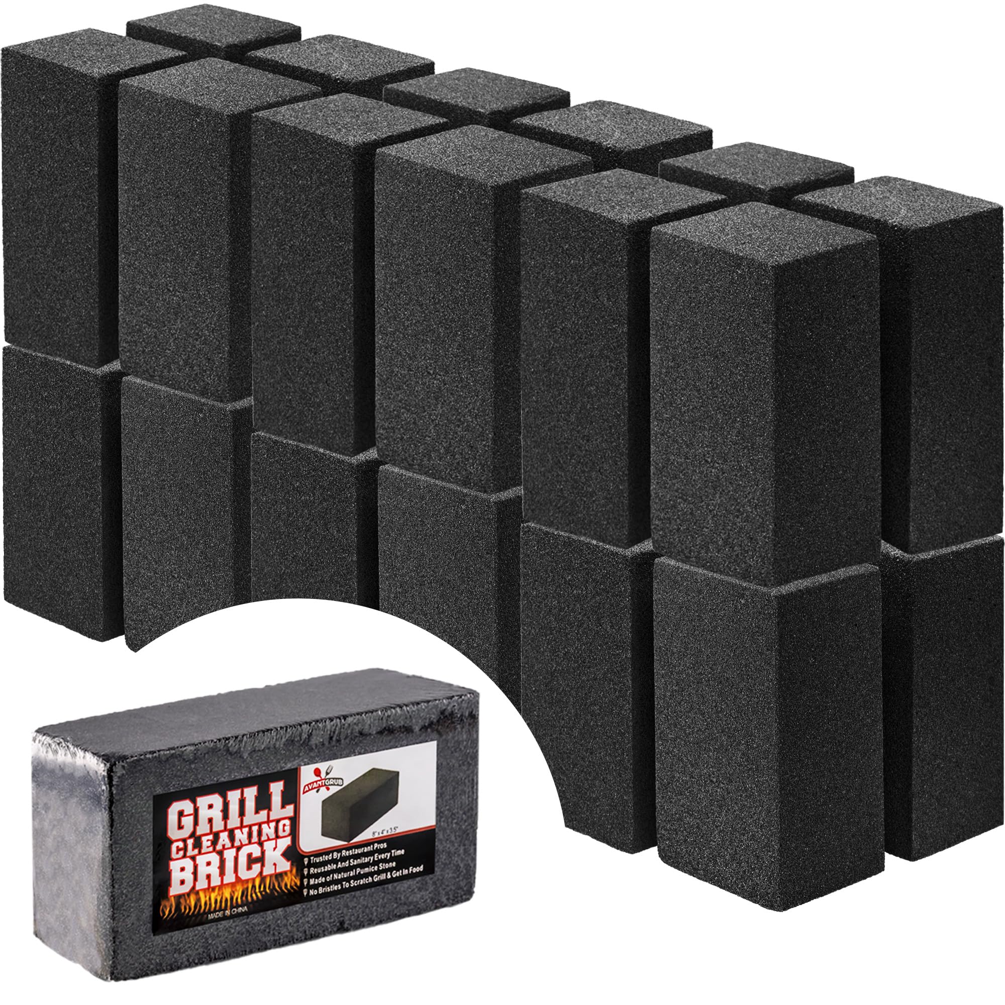Avant Grub Grill Brick Cleaning Block, 6 Pack