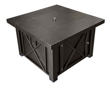 AZ Patio Heaters Hammered Bronze Outdoor Wood-Burning Fireplace