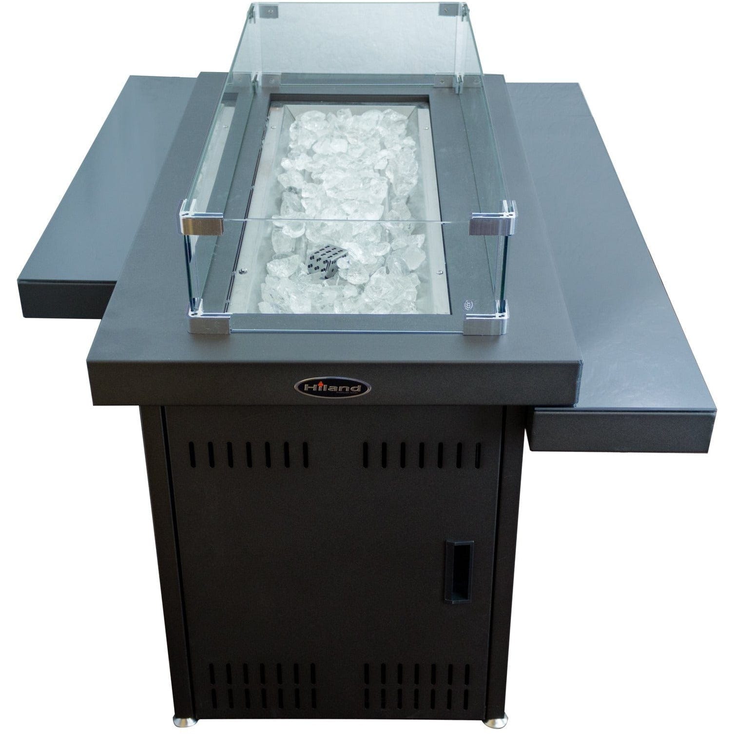 AZ Patio Heaters HLFR-48SSTB Rectangular Propane Fire Table