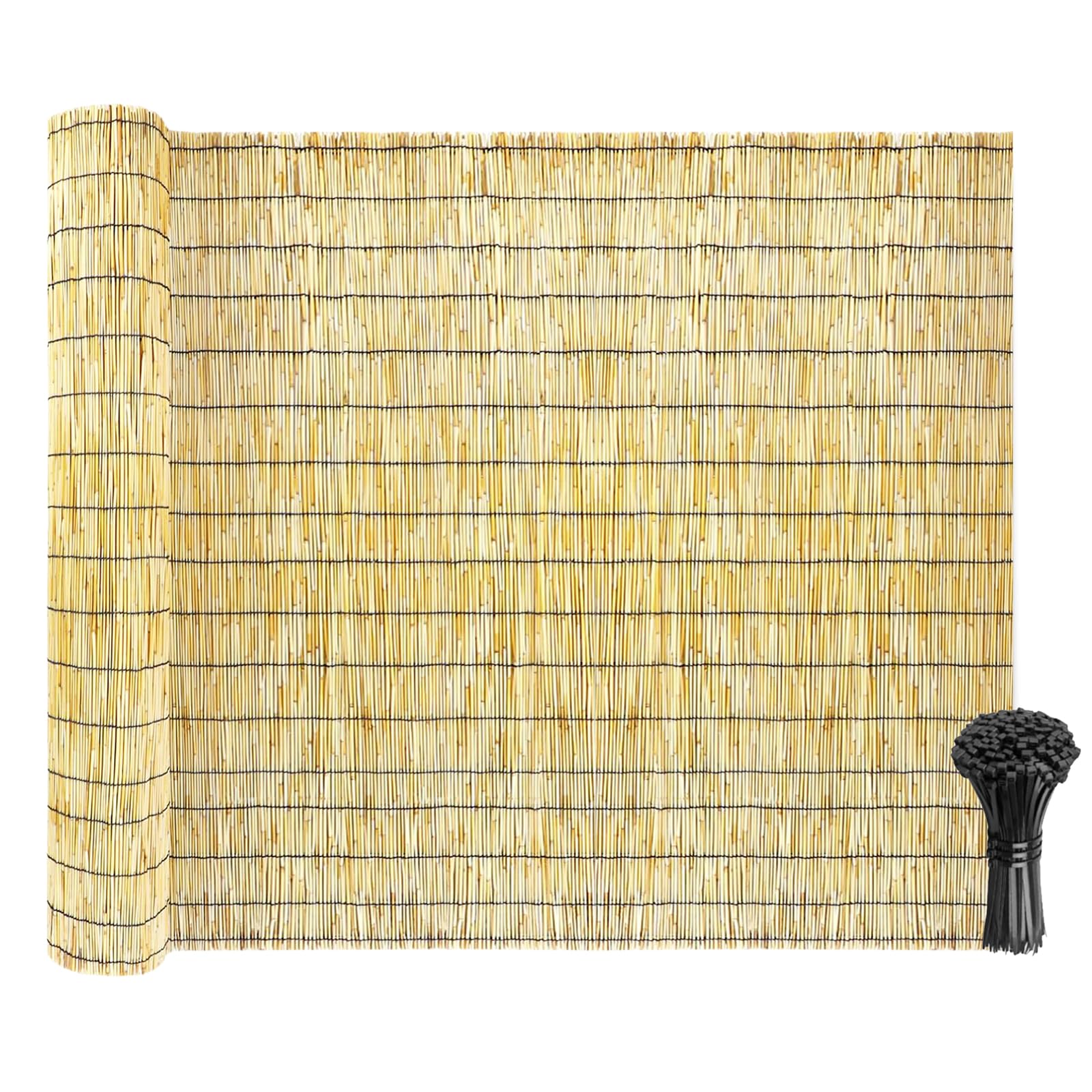 Bamboo54 Natural Bamboo Fence Roll 4x8 ft