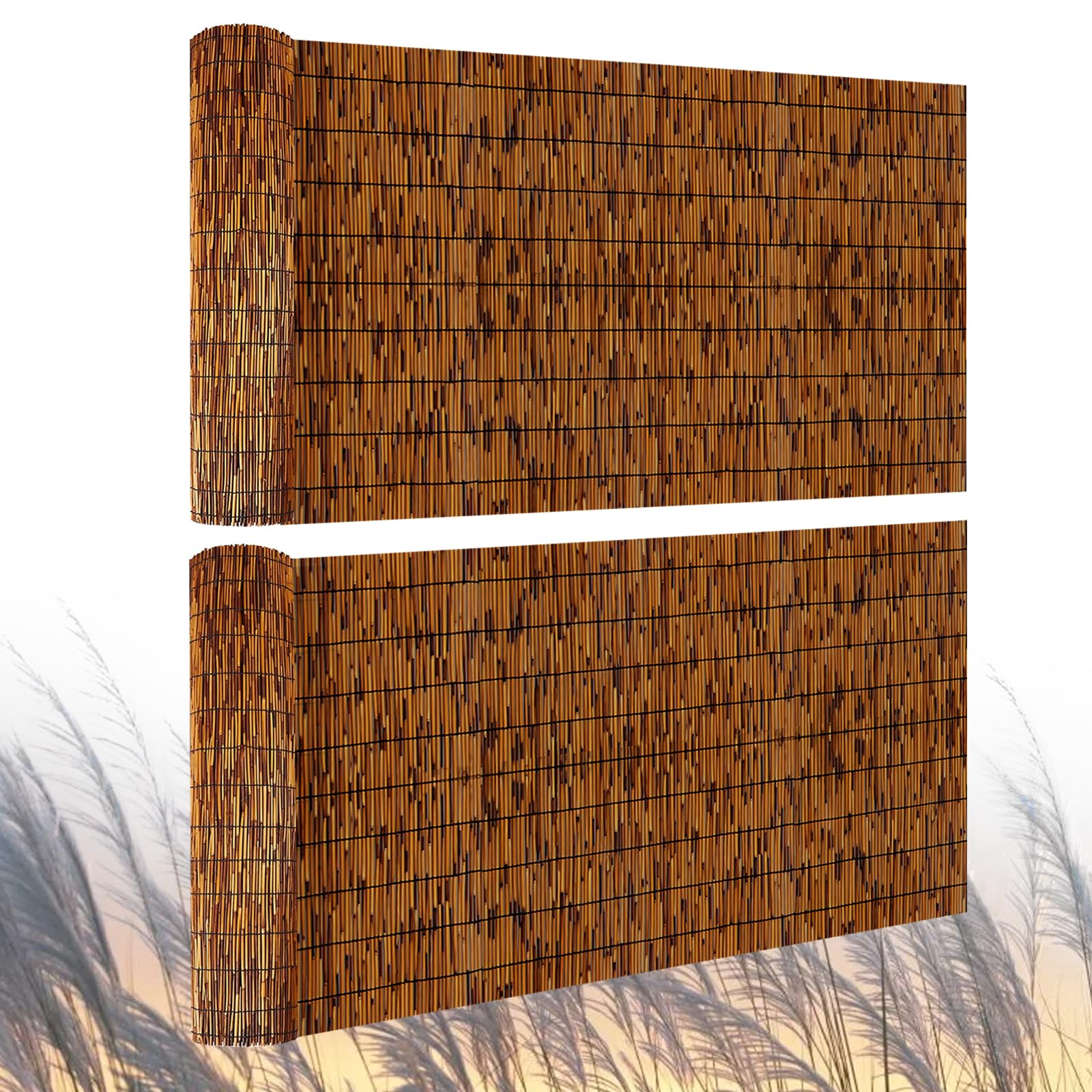 Bamboo54 Natural Bamboo Fencing Roll 6 ft x 16 ft