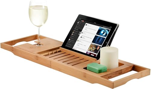 Bambusi Spa and Bathtub Caddy Tray