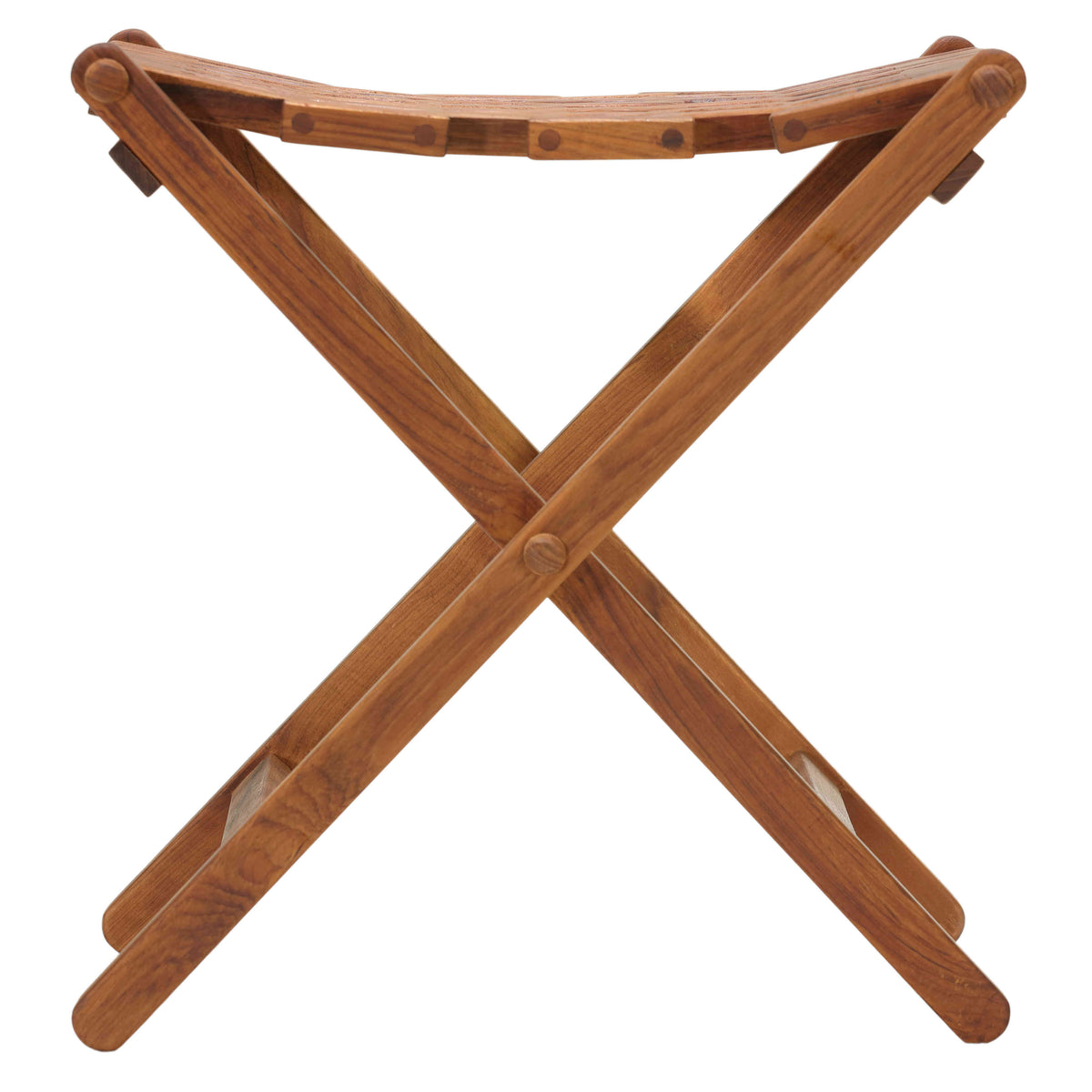 Bare Decor Zen Solid Teak Wood Folding Bar Stool