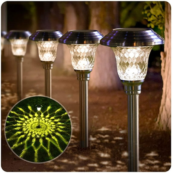 BEAU JARDIN 8-Pack Solar Deck Lights Outdoor