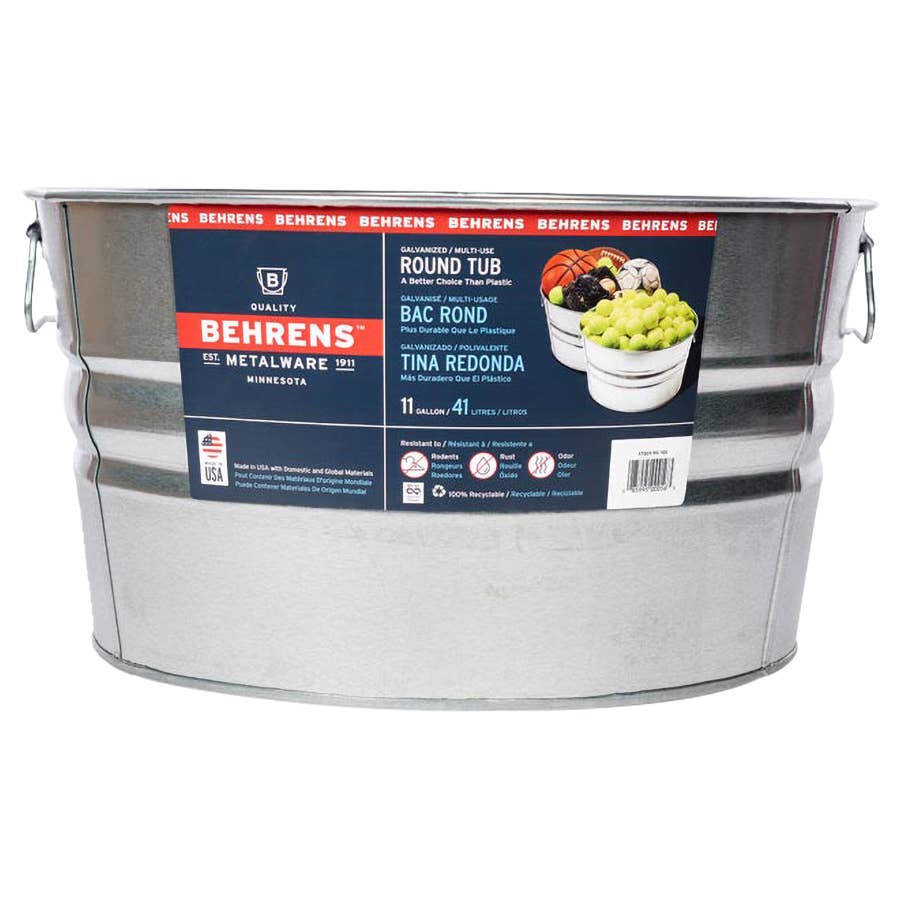 Behrens 10-Gallon Galvanized Steel Tub