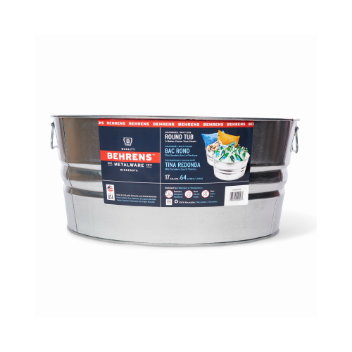 Behrens 7210 10-Gallon Galvanized Steel Round Tub