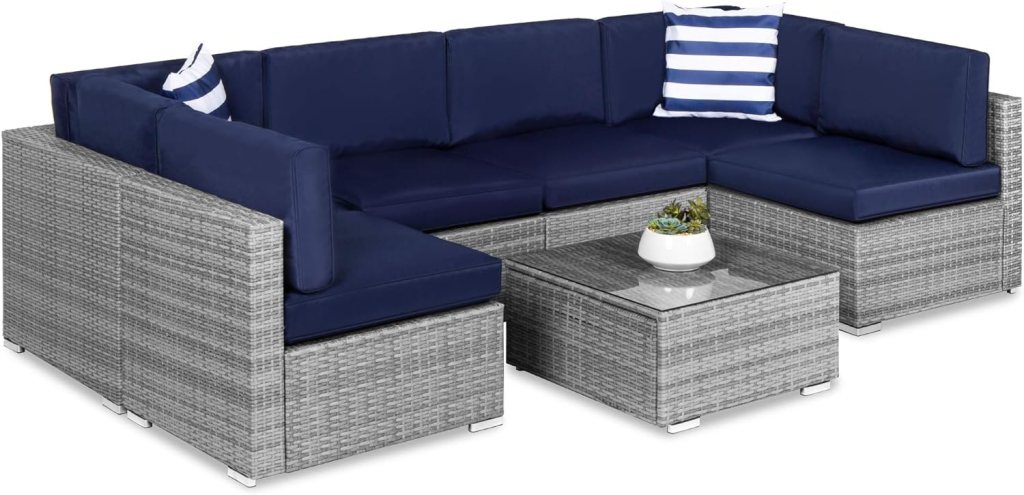 Best Choice Products 6-Piece Modular Outdoor Sectional Patio Sofa Set