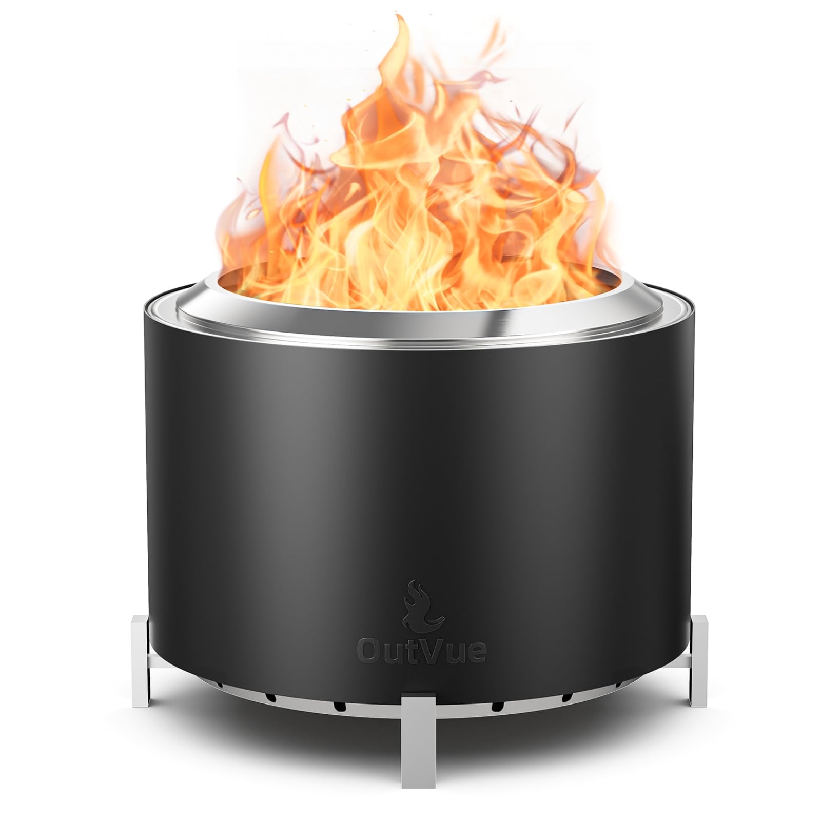 BioLite FirePit+ 27.5-Inch Wood Burning Fire Pit
