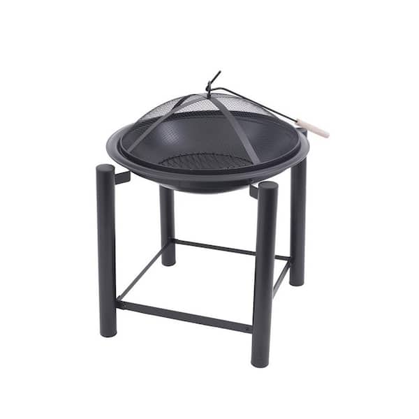 Blue Sky Outdoor Living 34-Inch Southern Country Decorative Steel Fire Pit with Cooking Grate