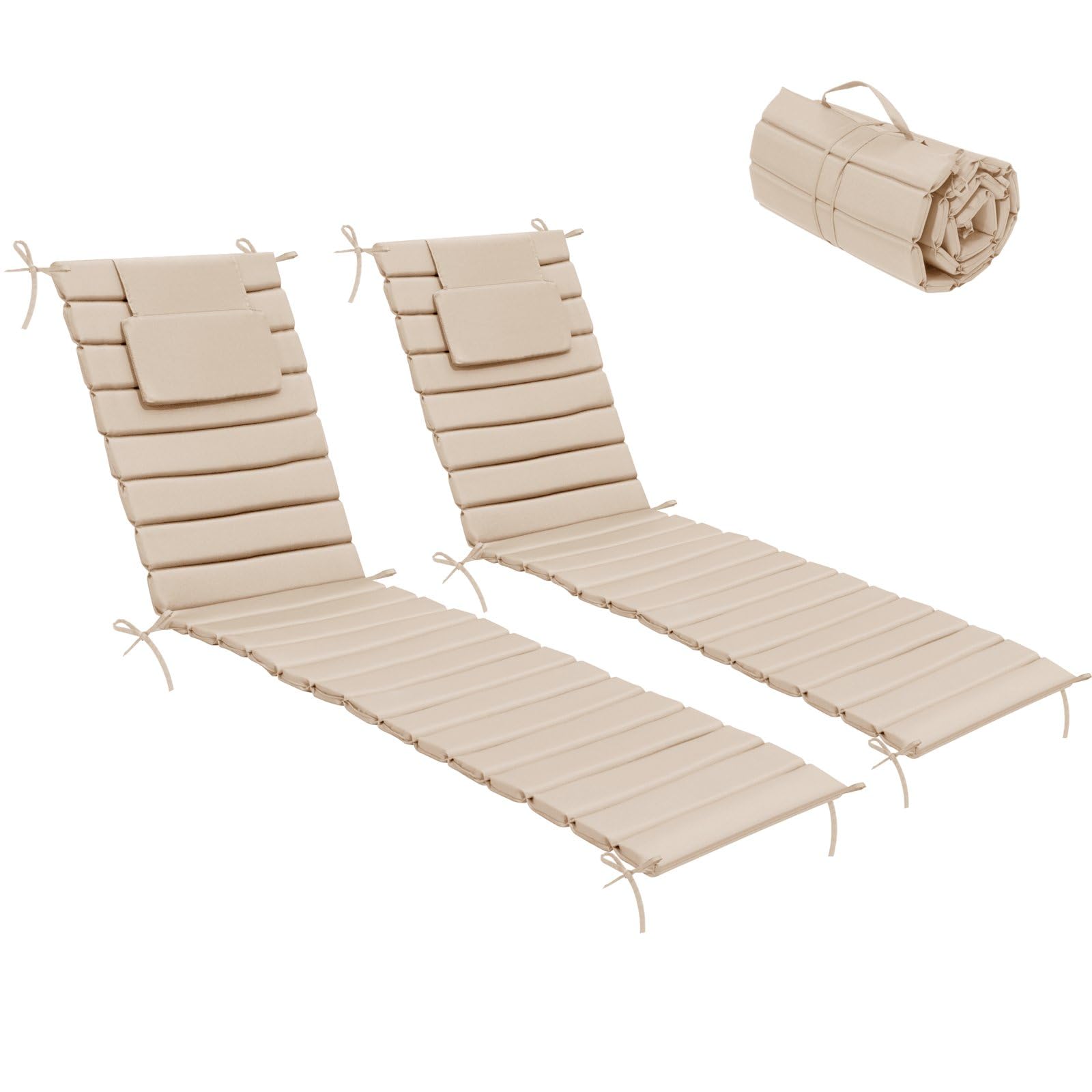 Bossima Outdoor Chaise Lounge Chairs Set of 2