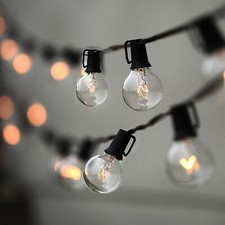 Brightown 48ft G40 Outdoor String Lights with 25 Bulbs