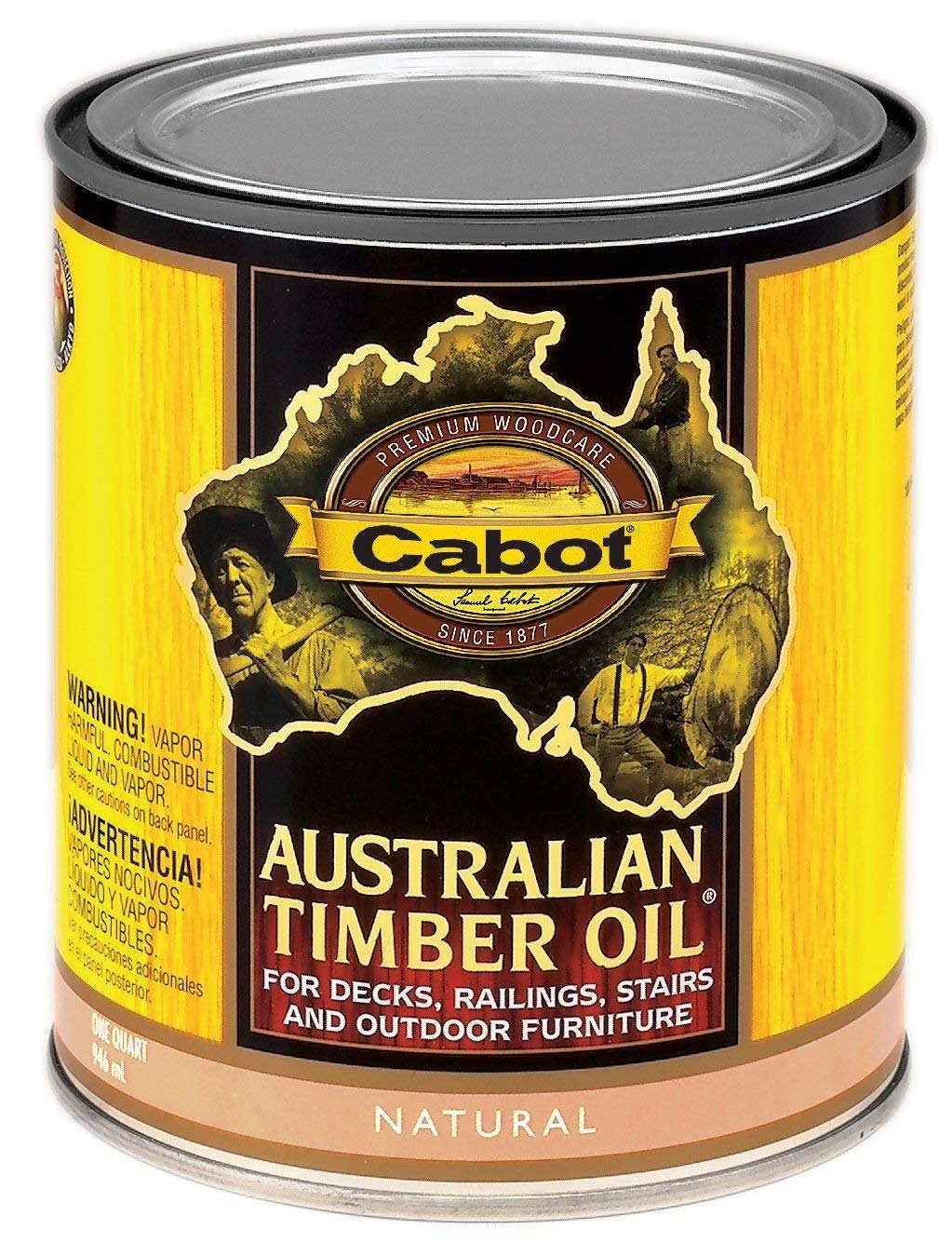 Cabot Australian Timber Oil, Hardwood Formula, Natural