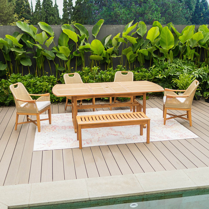 Cambridge Casual Asta Teak 7-Piece Dining Set