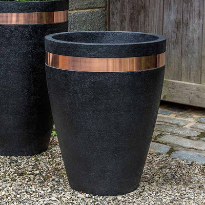 Campania International Tapered Square Cast Stone Planter