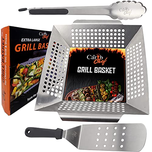 Cave Tools Large Grill Basket for Vegetables