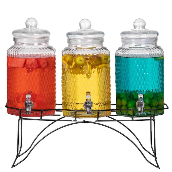 Circleware 2.1 Gallon Beverage Dispenser on Metal Stand with Spigot