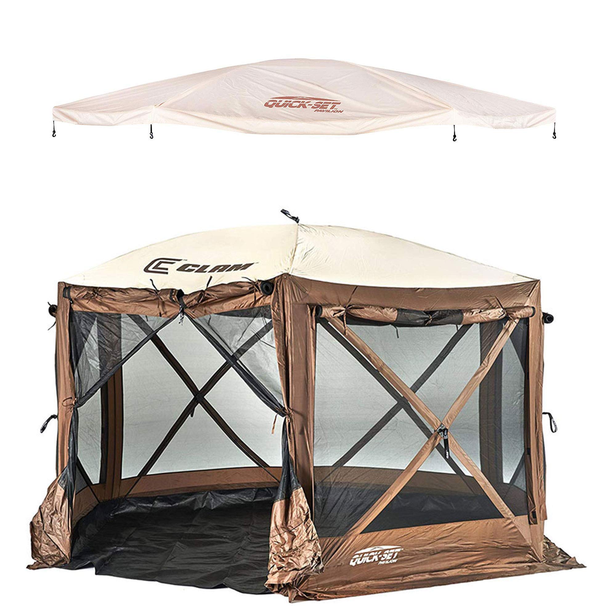 Clam Outdoors Quick-Set Pavilion 12.5x12.5 Screen Shelter