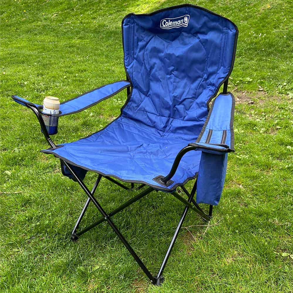Coleman Camping Chair with 4-Can Cooler Pouch