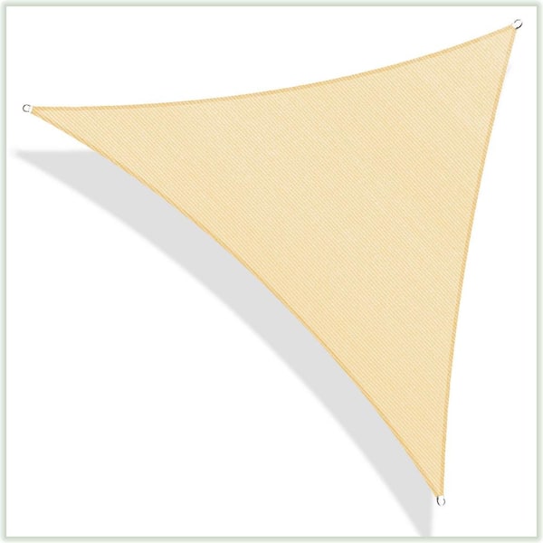 ColourTree TAPT12 Triangle Sun Shade Sail 12x12x12 ft