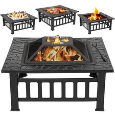 Colsen 32-Inch Propane Gas Fire Pit Table with Cover