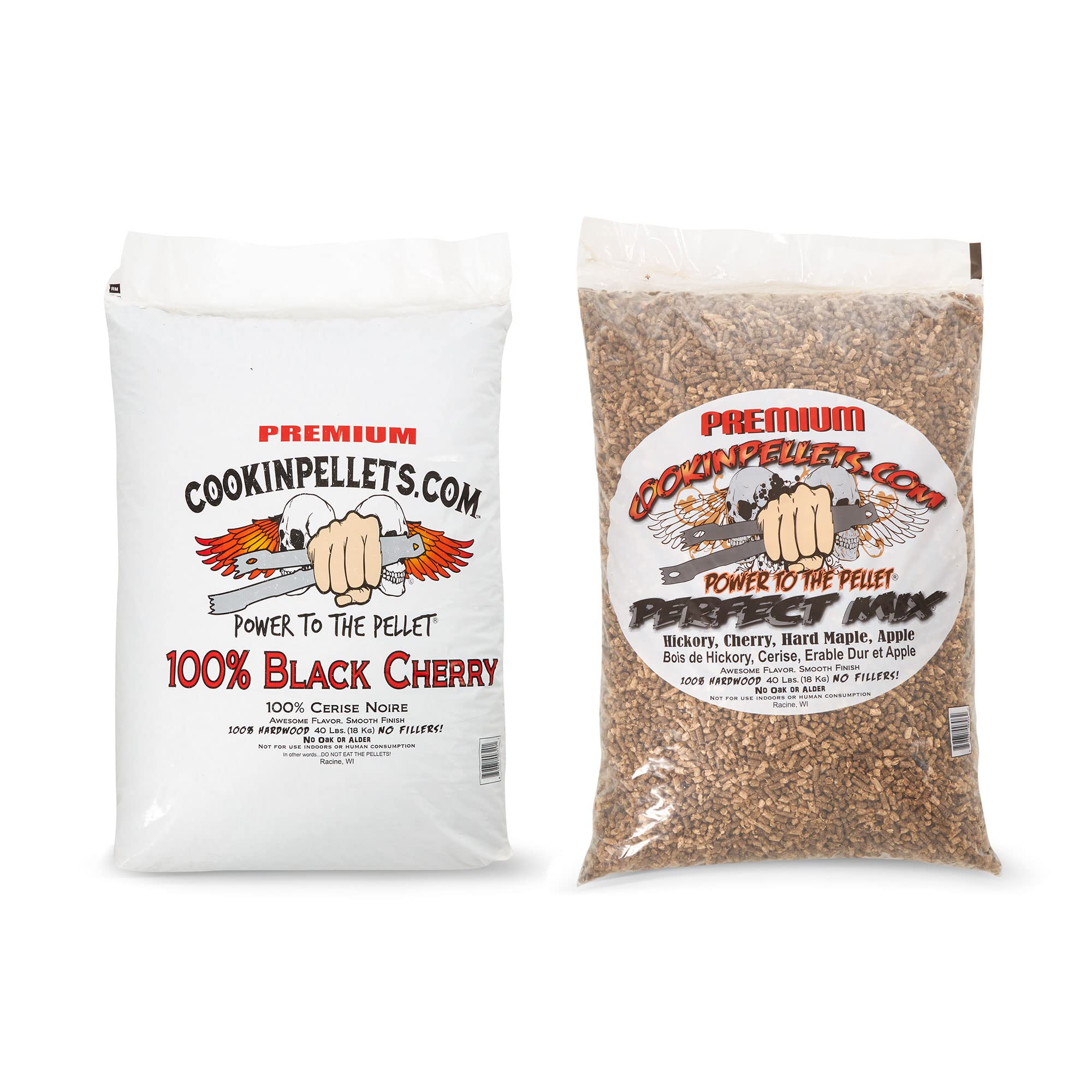 CookinPellets 40PM Perfect Mix Smoking Pellets, 40 lb