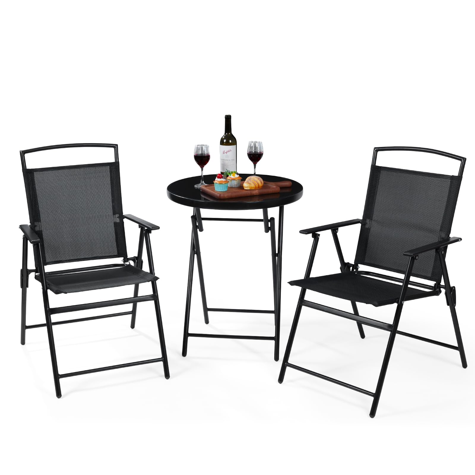 COSCO Outdoor Living 7-Piece Steel Patio Dining Set with Mesh Seating