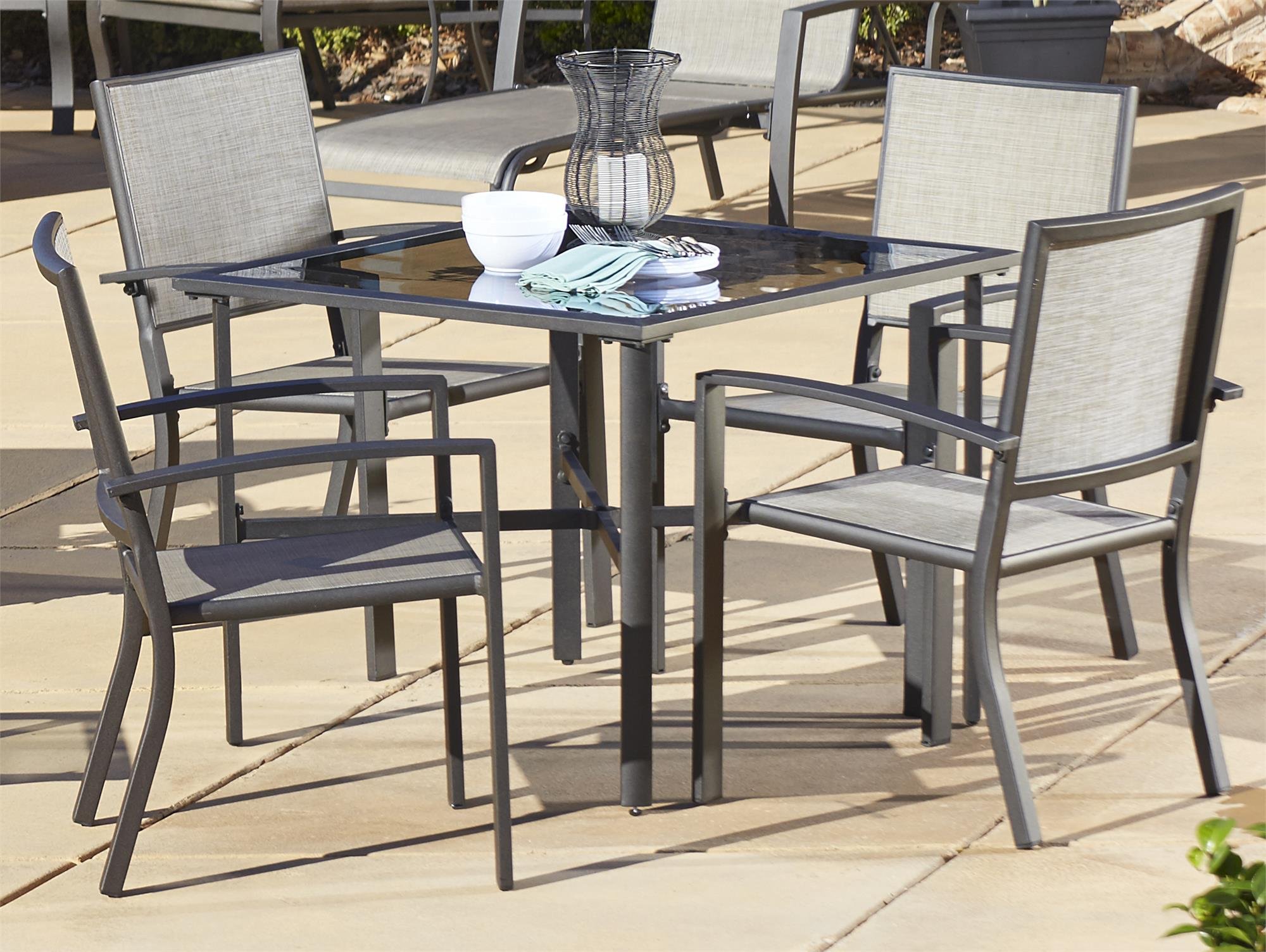 COSCO Outdoor Living Serene Ridge 5-Piece Aluminum Patio Dining Set