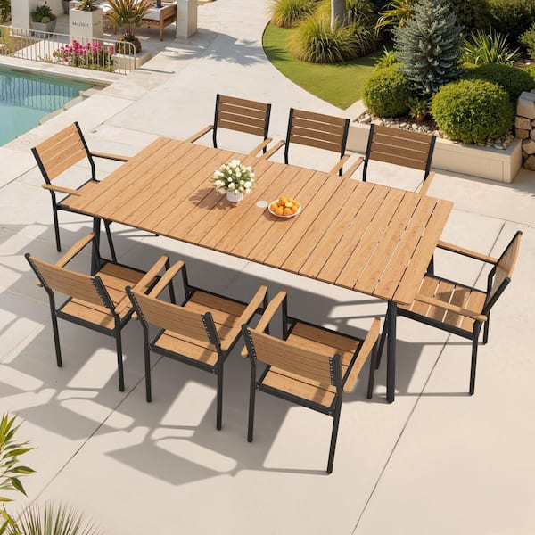 Crestlive Products 5-Piece Acacia Wood Patio Dining Set