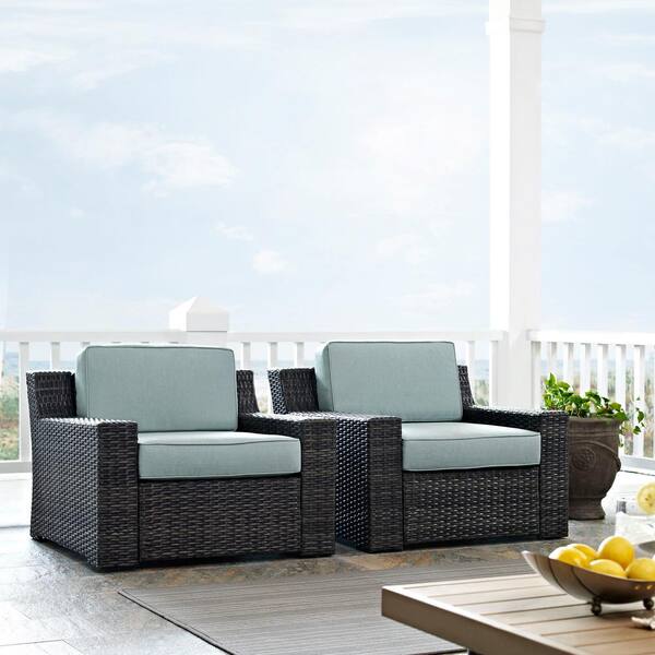 Crosley Furniture Beaufort 7-Piece Outdoor Wicker Dining Set